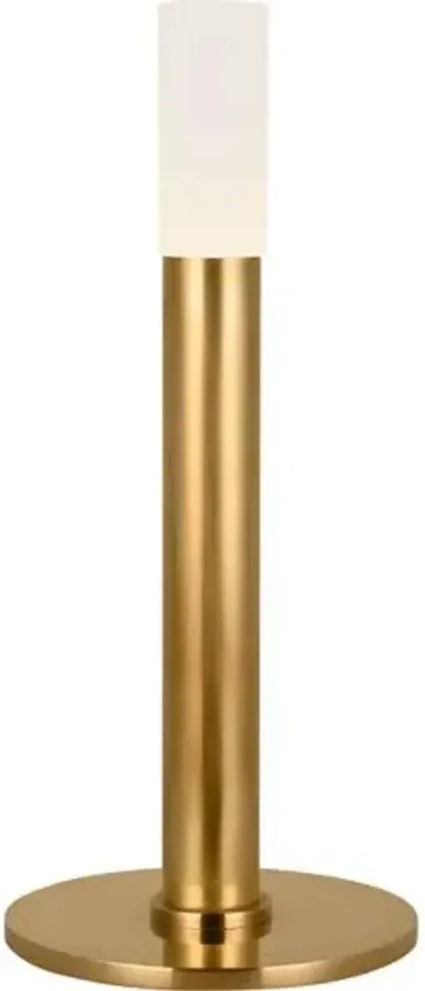 Visual Comfort - Rousseau 10" Rechargeable Accent Lamp - Gold