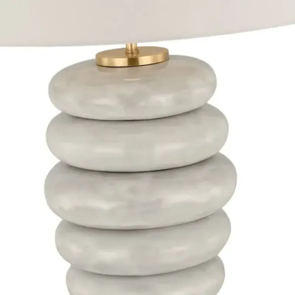 Visual Comfort - Phoebe Cordless Stacked Table Lamp - White