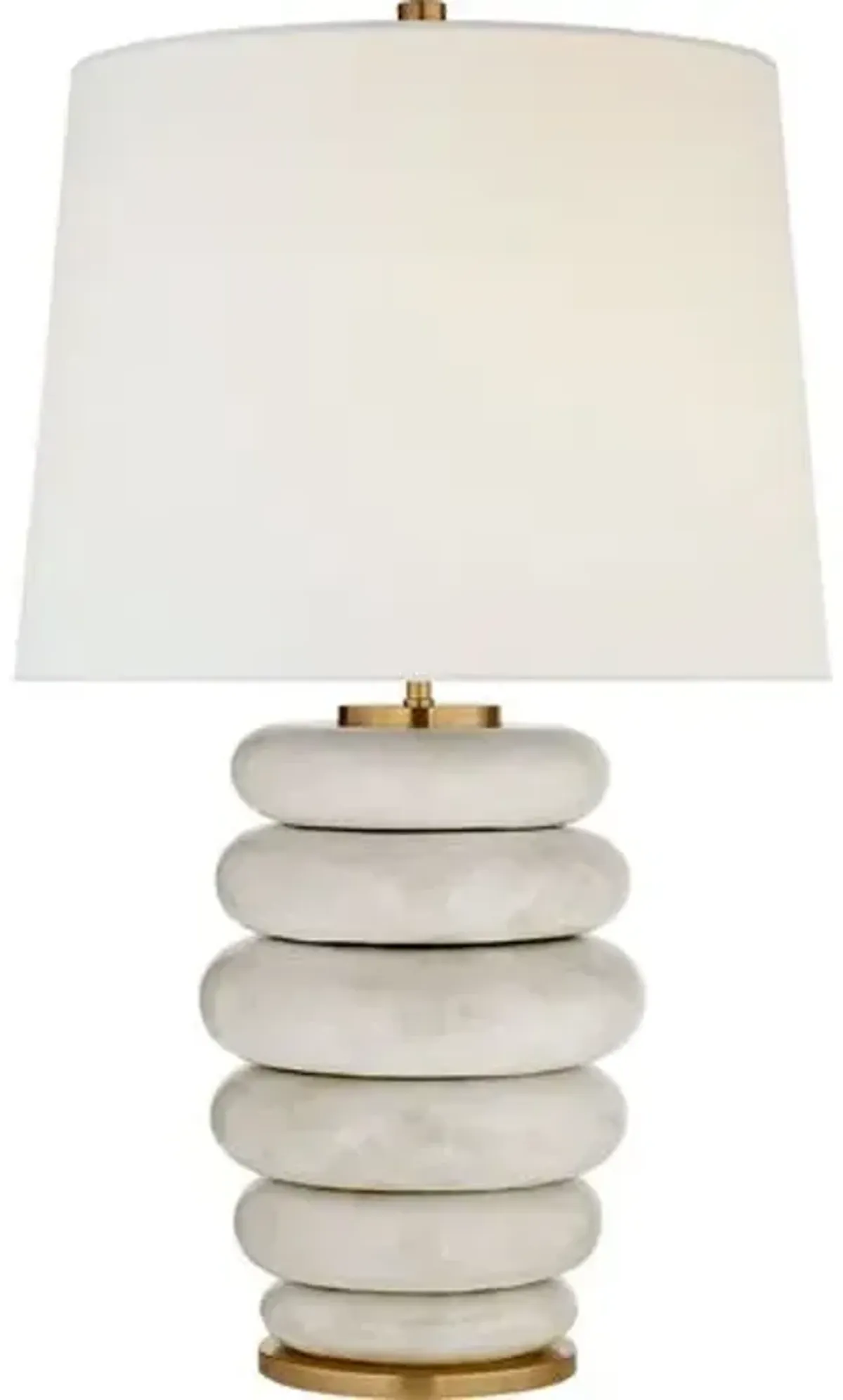 Visual Comfort - Phoebe Cordless Stacked Table Lamp - White