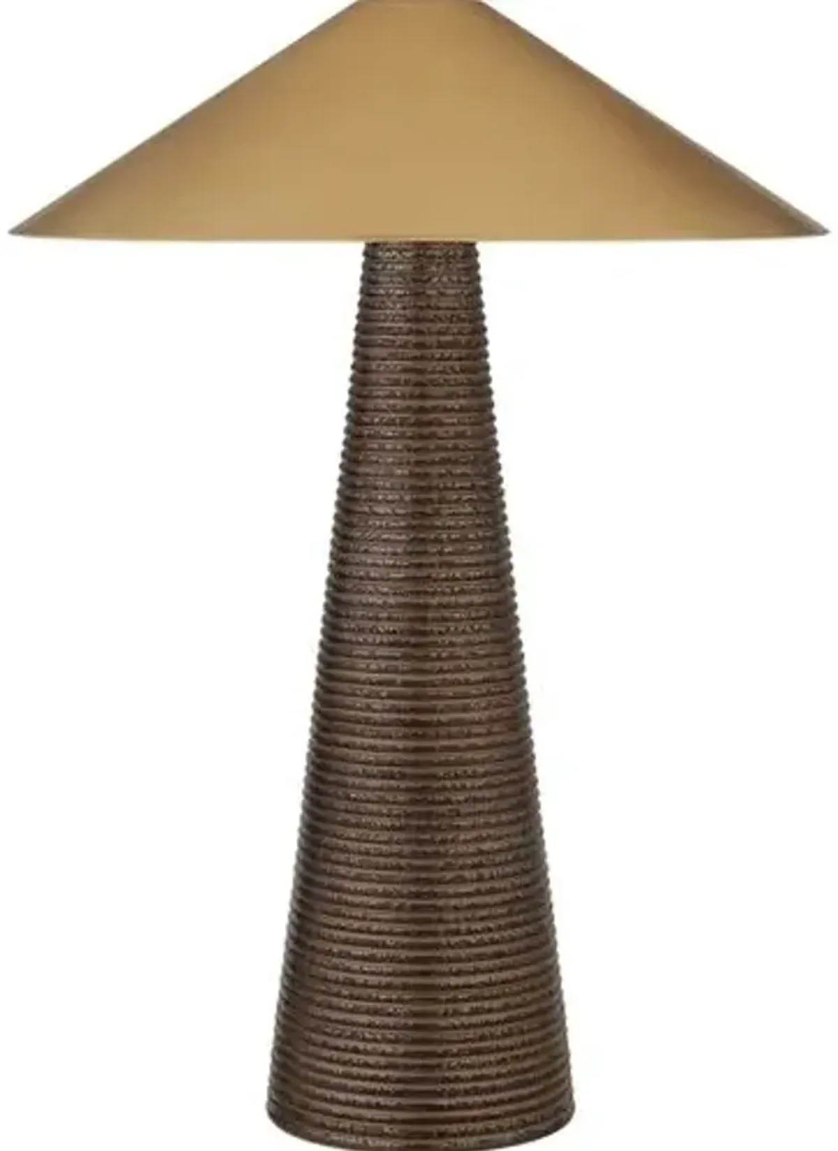 Visual Comfort - Miramar Ceramic Table Lamp - Brown