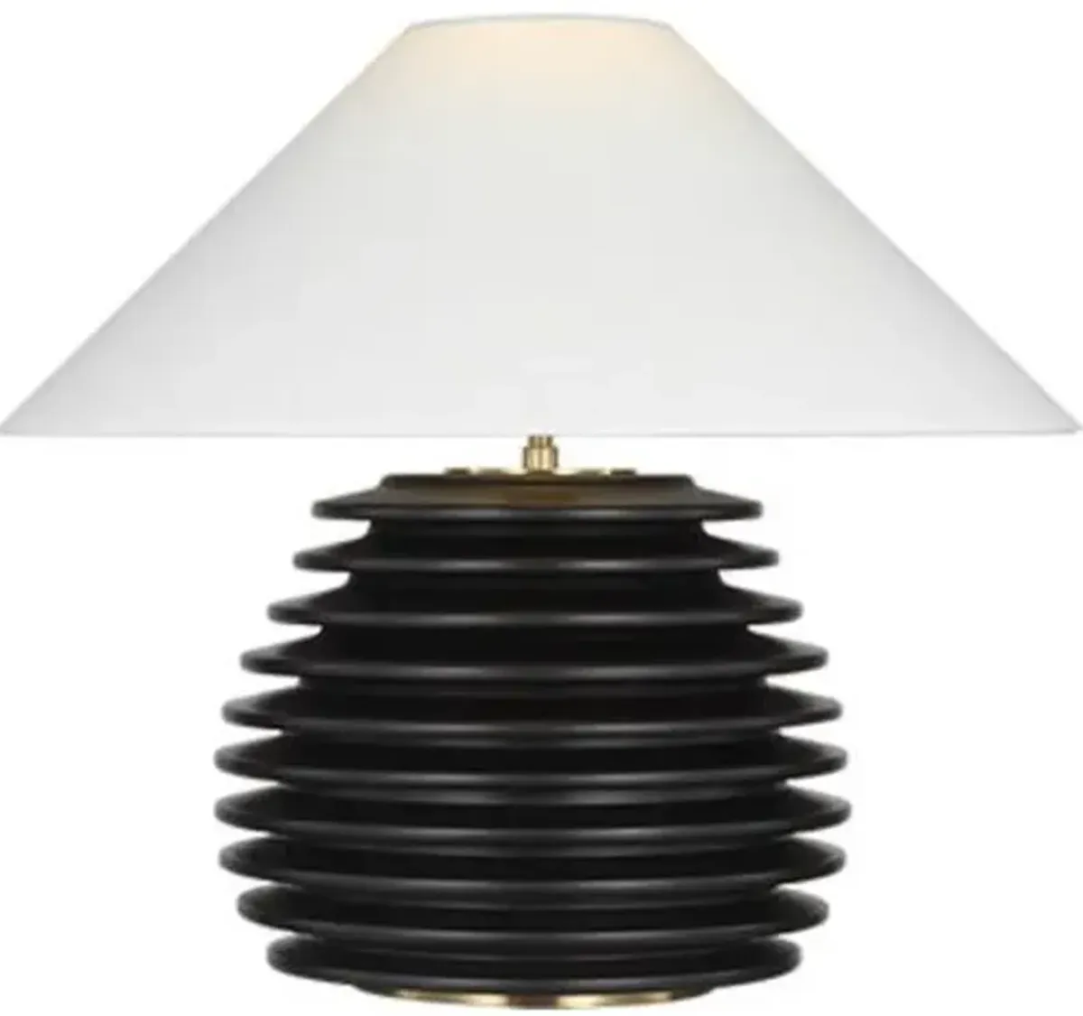 Visual Comfort - Crenelle 20" Stacked Table Lamp - Black