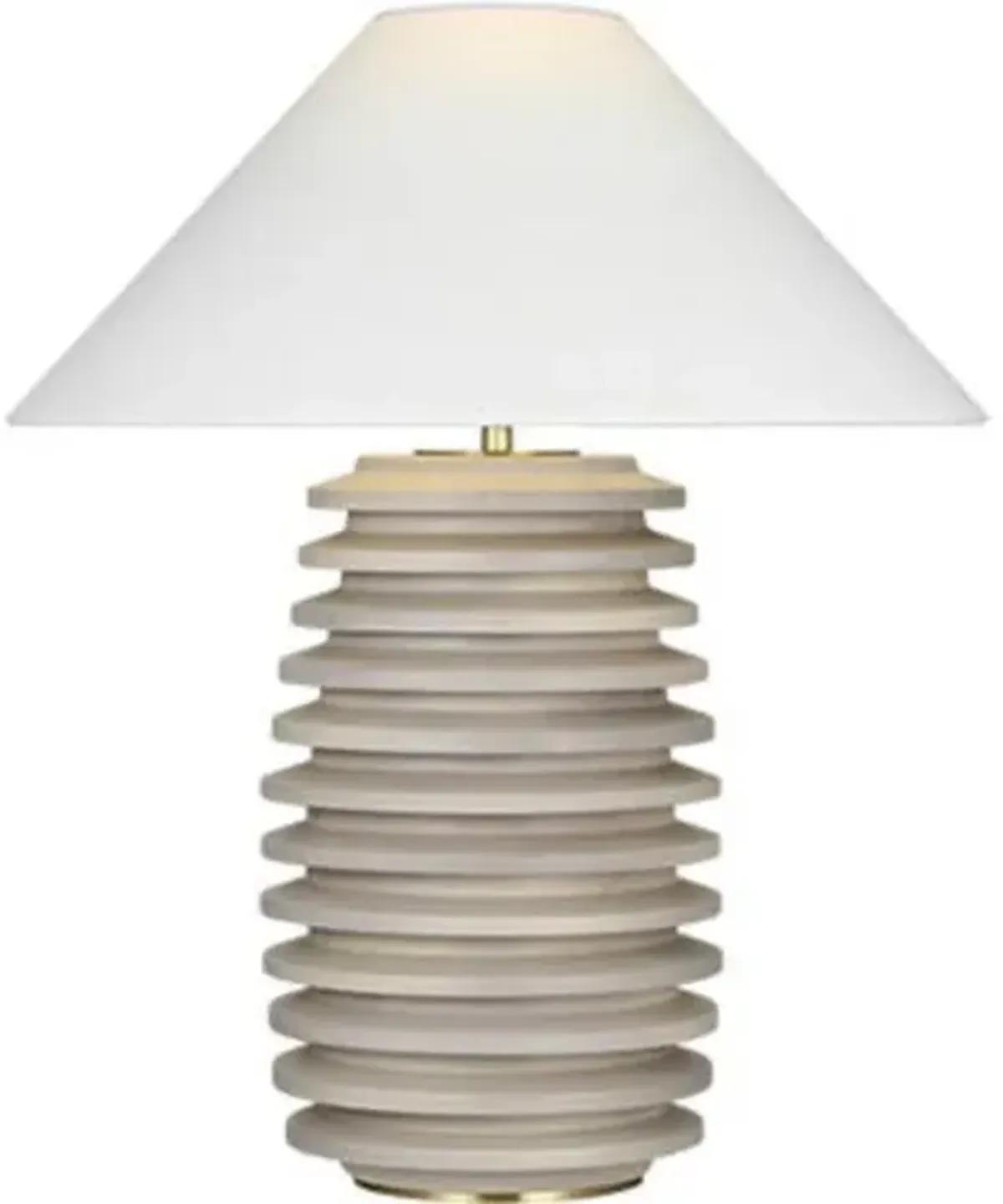 Visual Comfort - Crenelle 27" Stacked Table Lamp - White