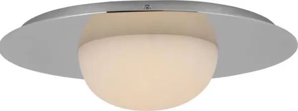 Visual Comfort - Fosse Alabaster Flush Mount - Silver