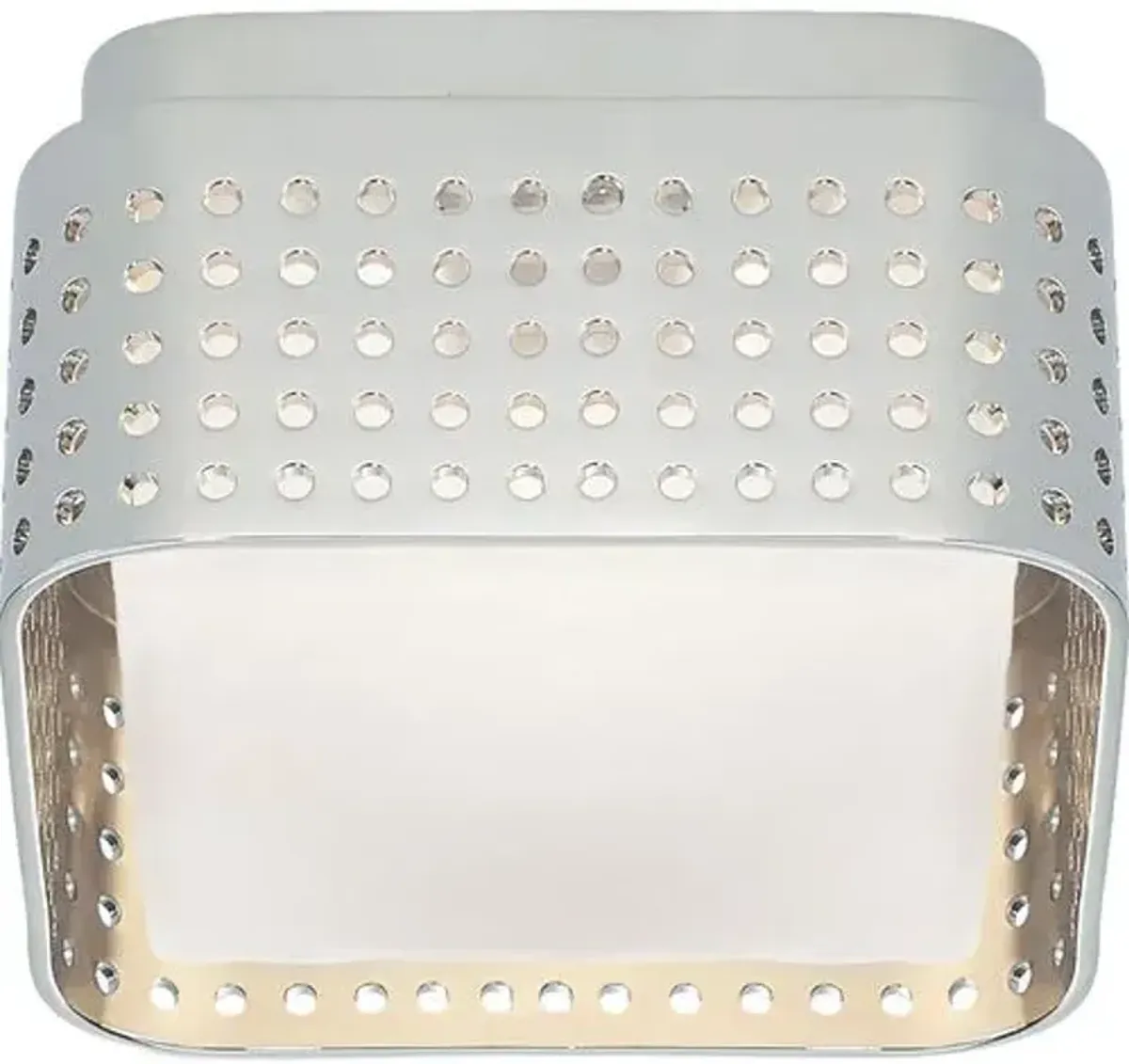 Visual Comfort - Precision 4.5" Solitaire Flush Mount - Silver