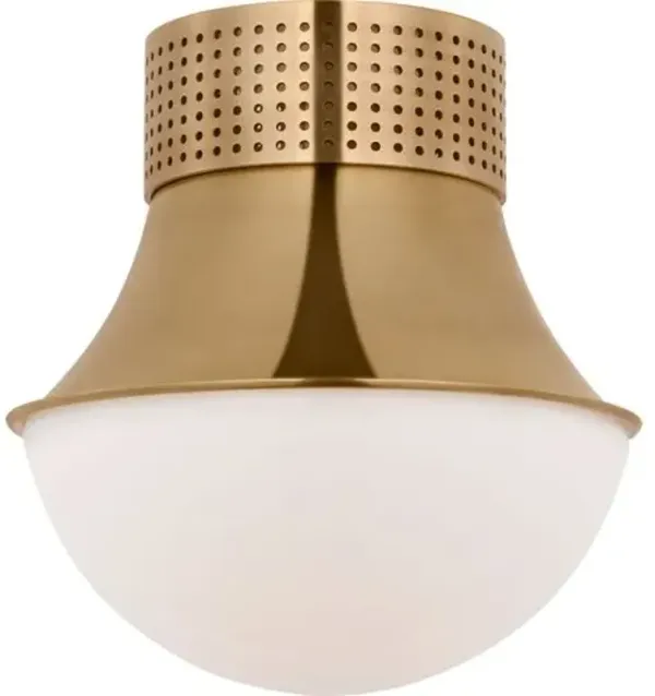 Visual Comfort - Precision 9" Flush Mount - Gold