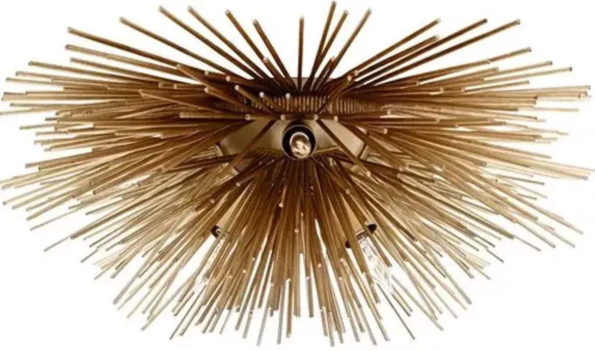 Visual Comfort - Strada Flush Mount - Gold