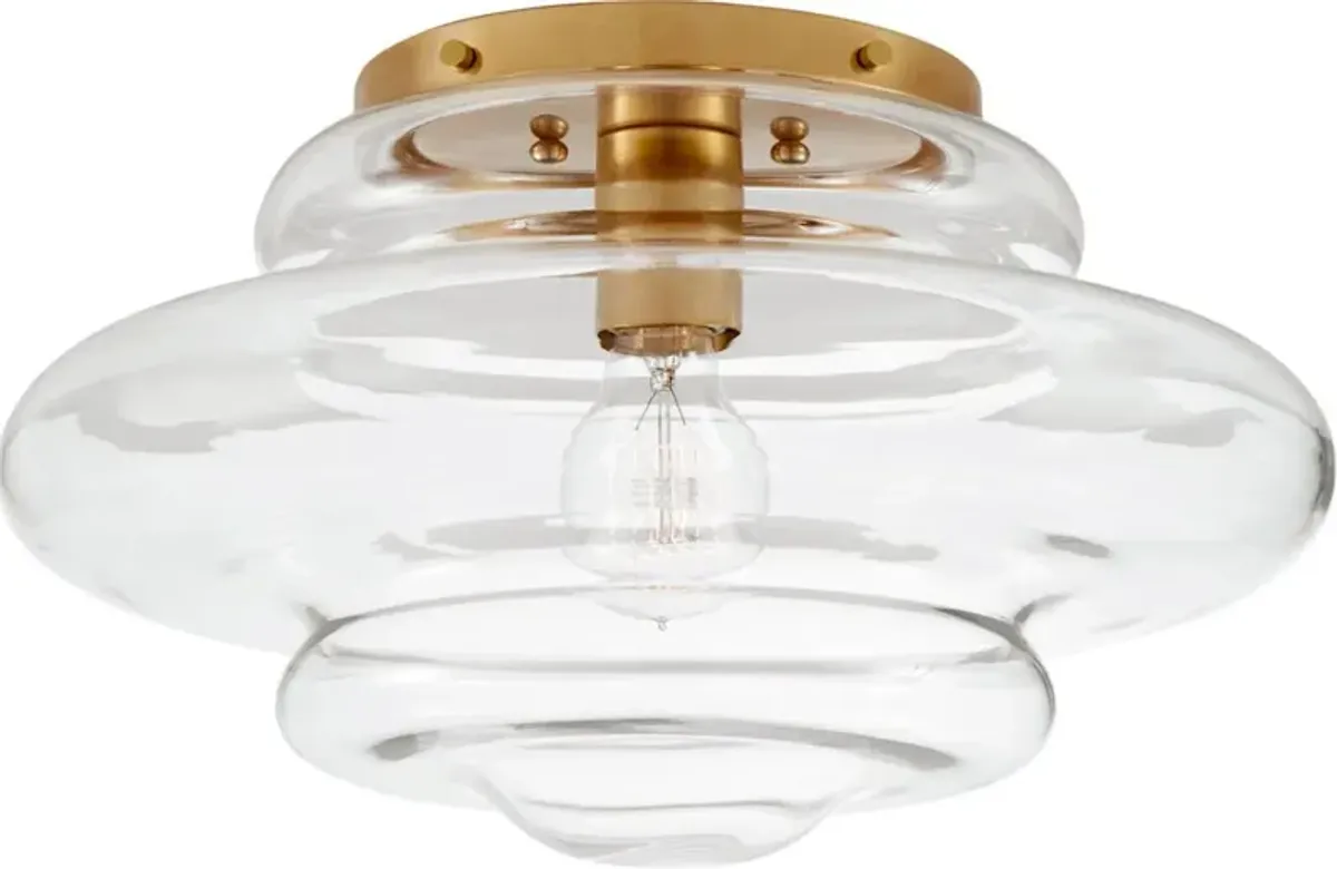 Visual Comfort - Tableau Medium Flush Mount - Gold