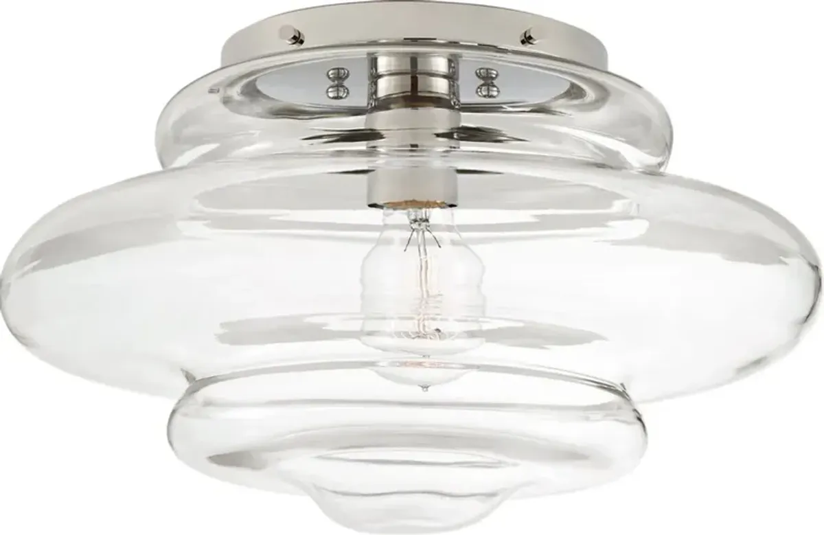 Visual Comfort - Tableau Medium Flush Mount - Clear