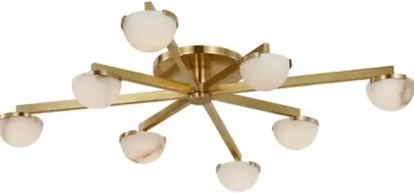 Visual Comfort - Pedra Staggered Arm Flush Mount - Gold