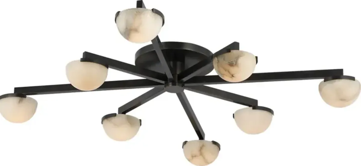 Visual Comfort - Pedra Staggered Arm Flush Mount - Brown