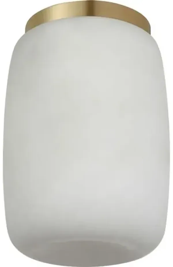 Visual Comfort - Formosa 5" Elongated Alabaster Flush Mount - Gold