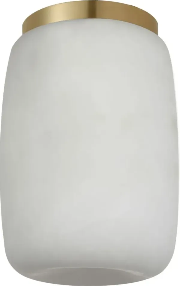 Visual Comfort - Formosa 5" Elongated Alabaster Flush Mount - Gold