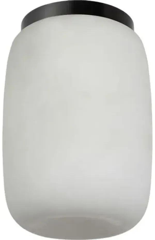 Visual Comfort - Formosa 5" Elongated Alabaster Flush Mount - Brown