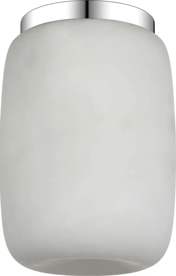 Visual Comfort - Formosa 5" Elongated Alabaster Flush Mount - White