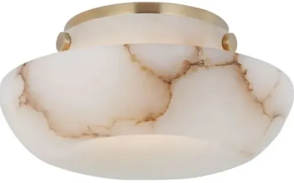 Visual Comfort - Cappello 6" Alabaster Flush Mount - White