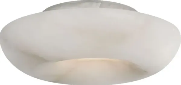 Visual Comfort - Cappello Alabaster Flush Mount - White