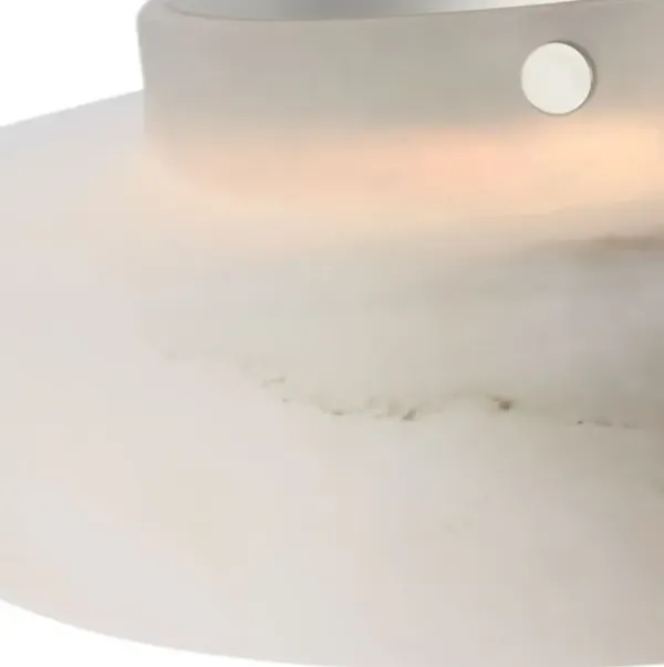 Visual Comfort - Cappello Alabaster Flush Mount - White