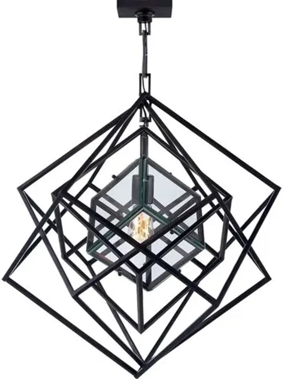 Visual Comfort - Cubist Chandelier - Black