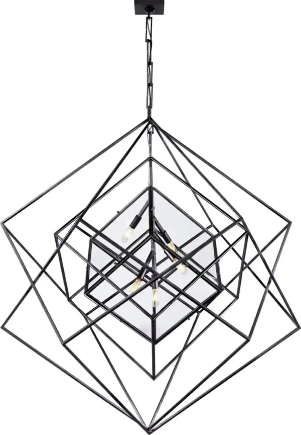 Visual Comfort - Cubist Chandelier - Black