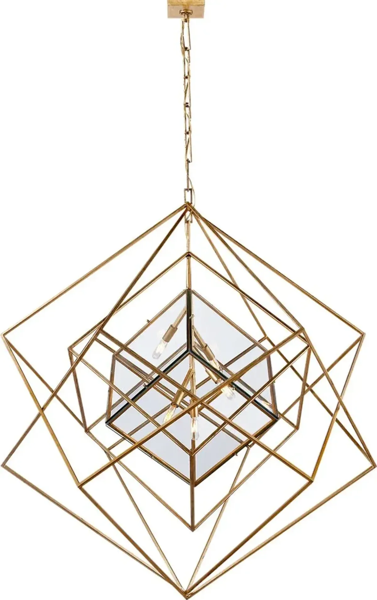 Visual Comfort - Cubist Chandelier - Gold