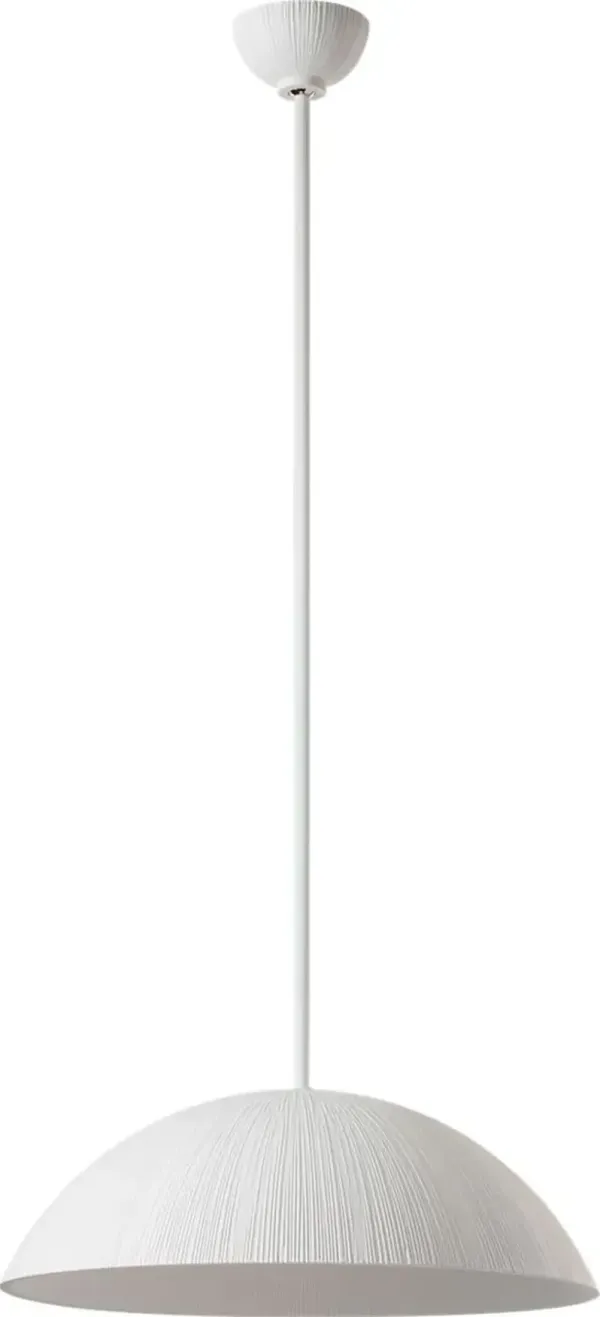 Visual Comfort - Utopia Sculpted Pendant - White