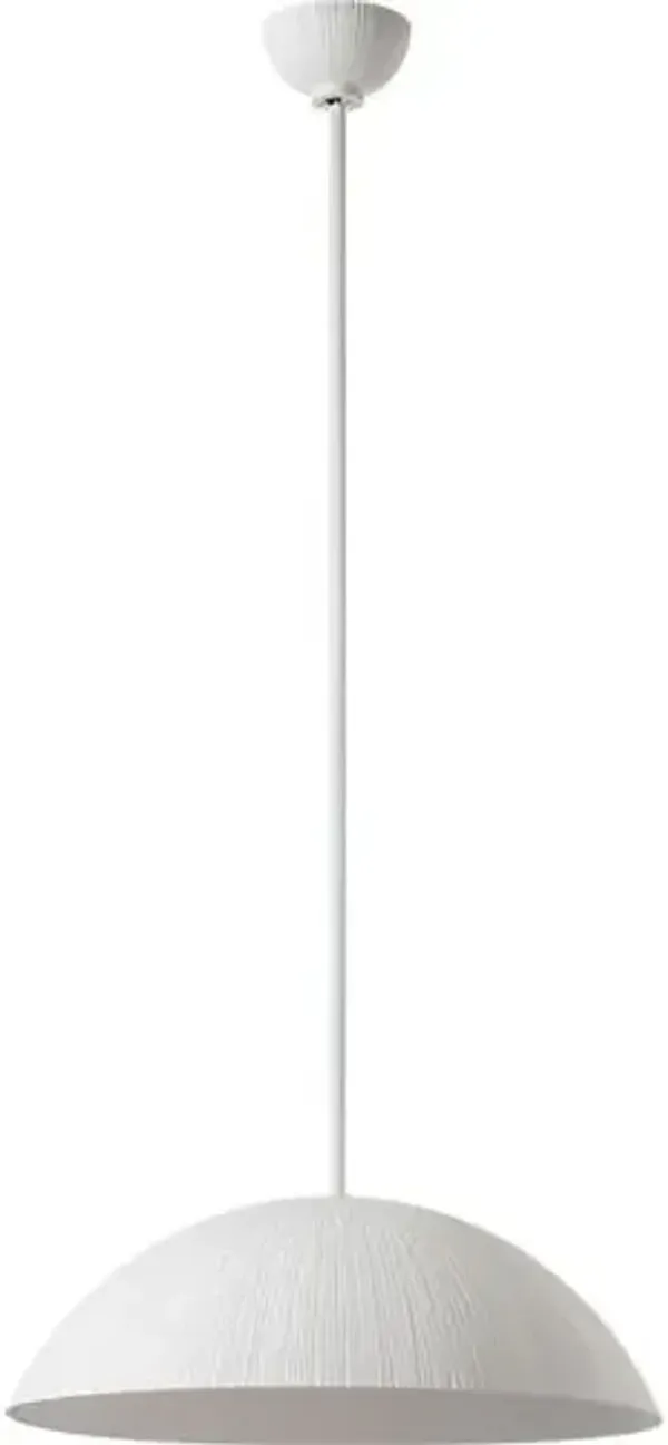Visual Comfort - Utopia Sculpted Pendant - White