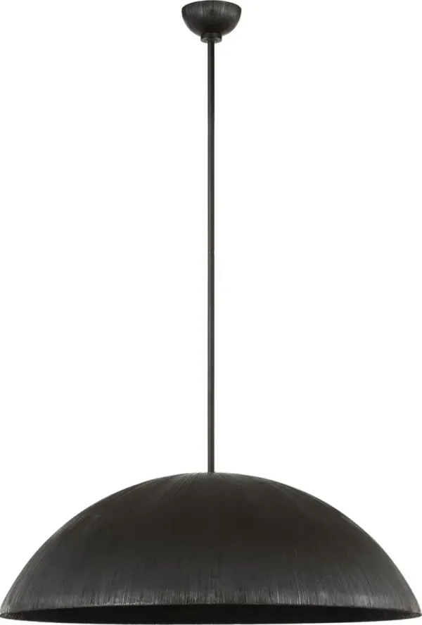 Visual Comfort - Utopia Sculpted Pendant - Black