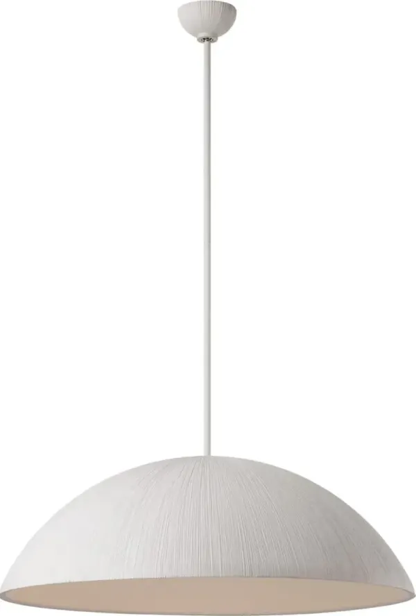 Visual Comfort - Utopia Sculpted Pendant - White