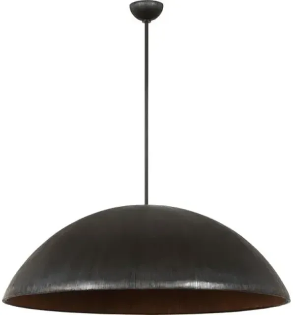 Visual Comfort - Utopia Sculpted Pendant - Black