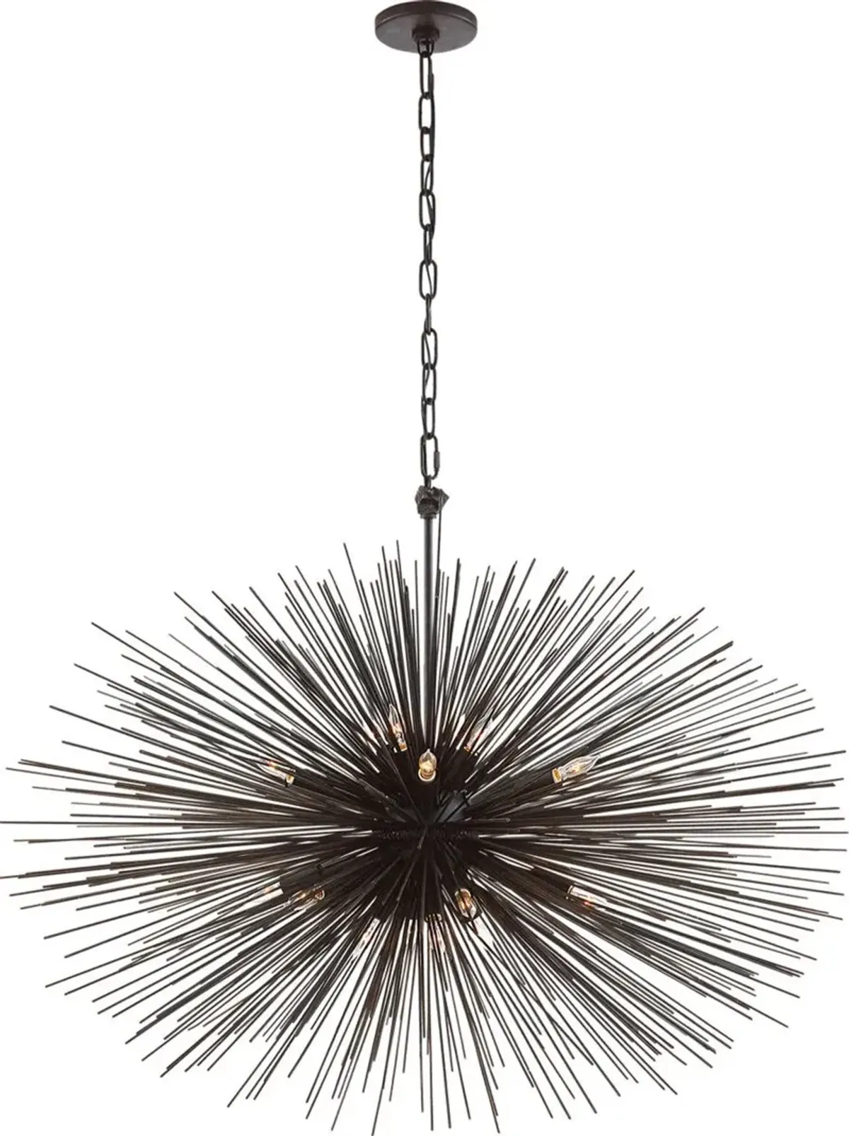 Visual Comfort - Strada Oval Chandelier - Black