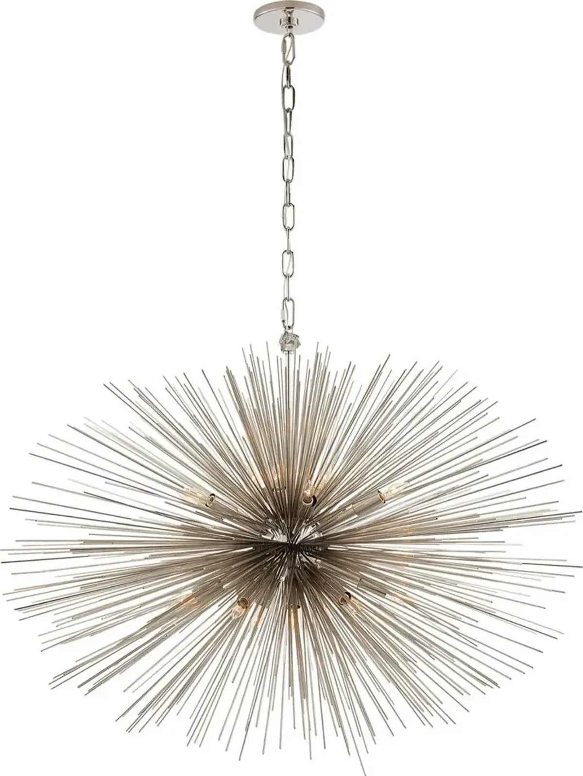 Visual Comfort - Strada Oval Chandelier - Silver