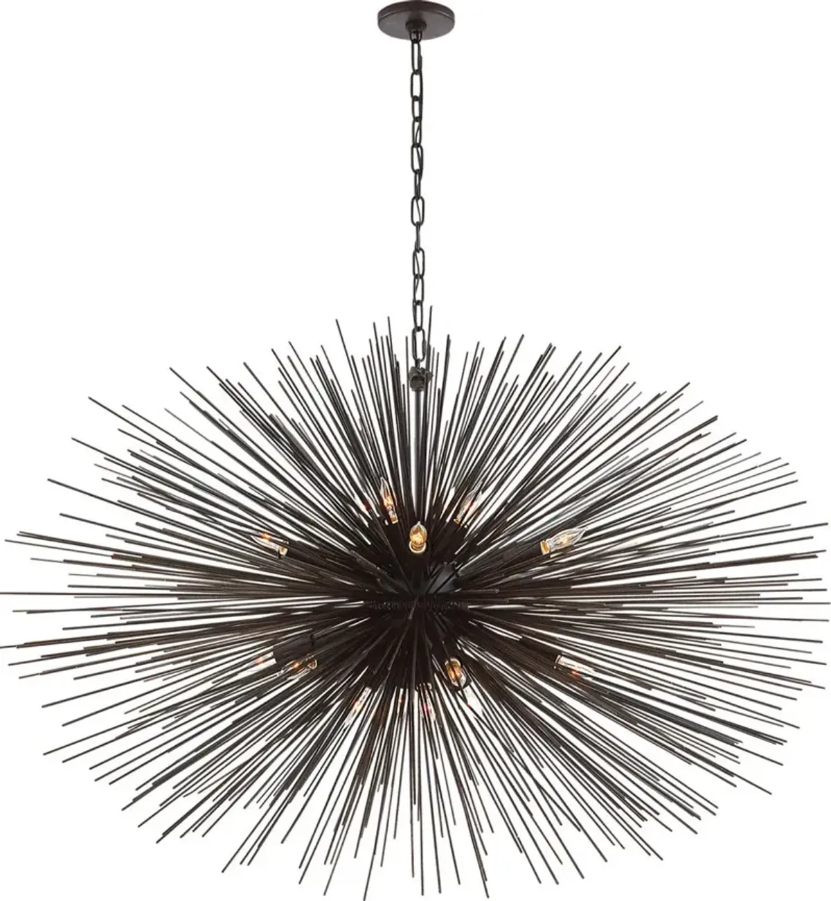 Visual Comfort - Strada Oval Chandelier - Black