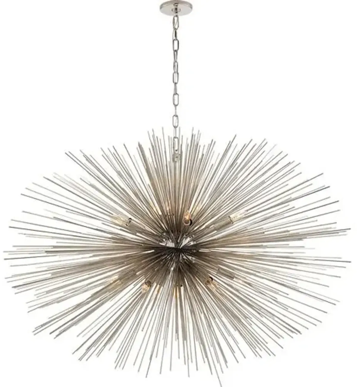 Visual Comfort - Strada Oval Chandelier - Silver