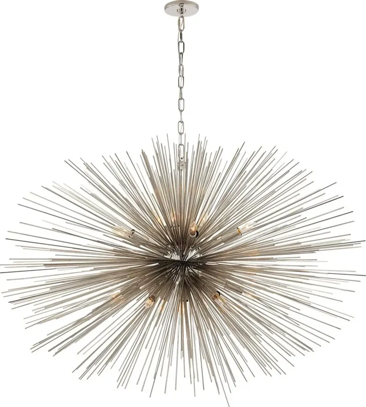 Visual Comfort - Strada Oval Chandelier - Silver