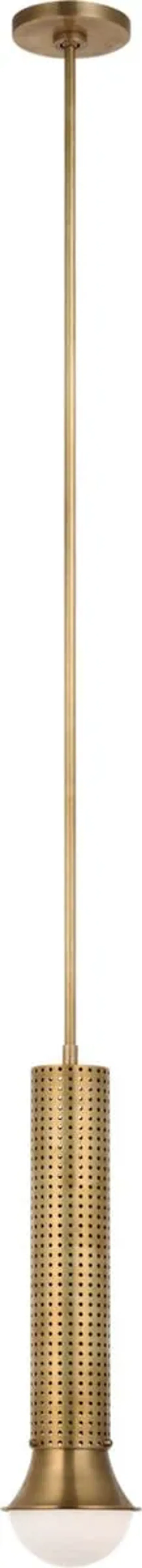 Visual Comfort - Precision Petite Elongated Pendant - Gold