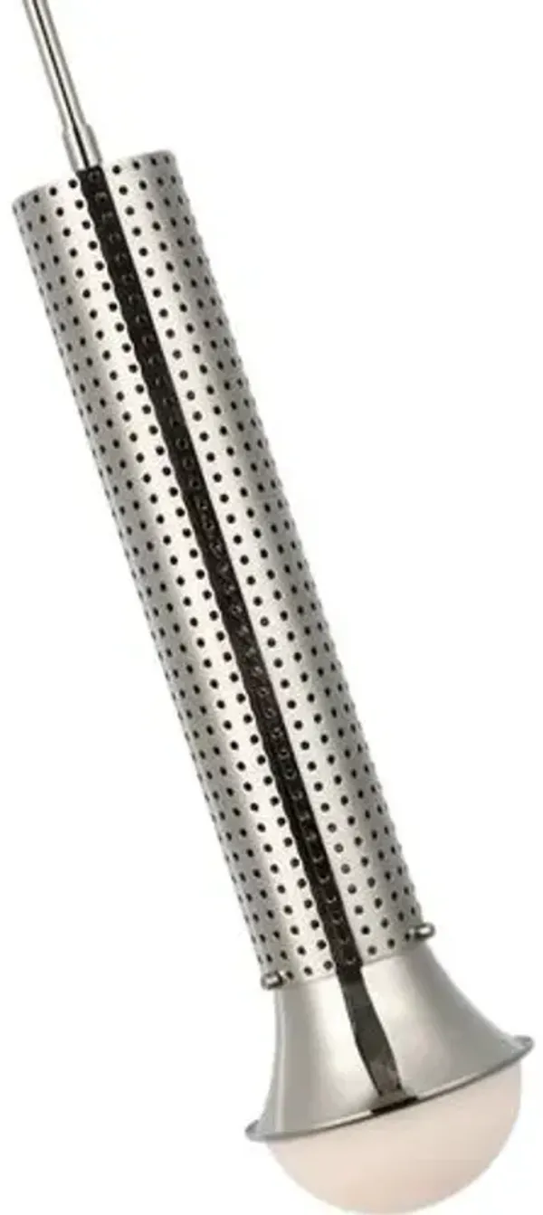 Visual Comfort - Precision Petite Elongated Pendant - Silver