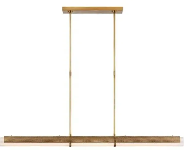 Visual Comfort - Precision Large Linear Chandelier - Gold