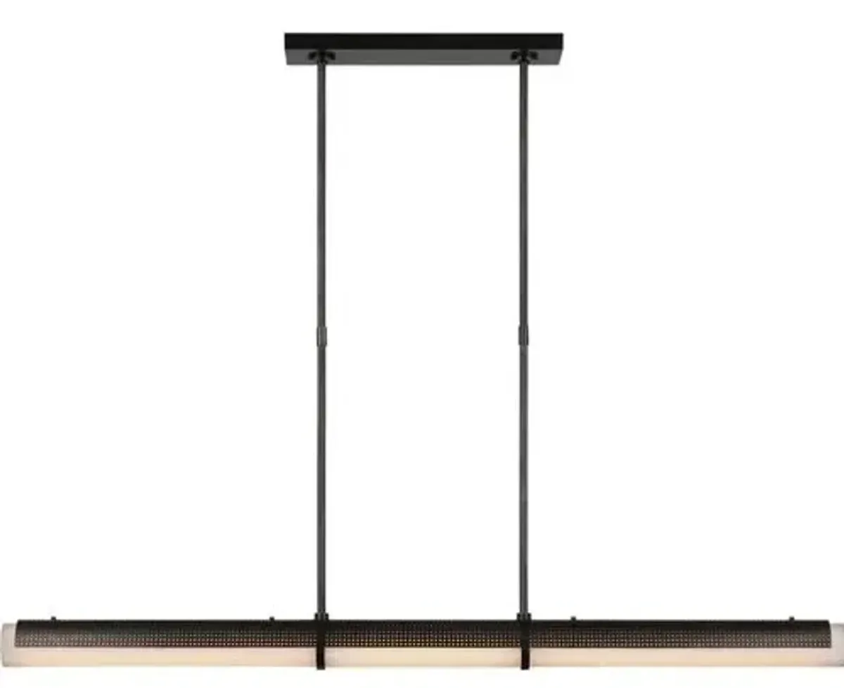 Visual Comfort - Precision Large Linear Chandelier - Black