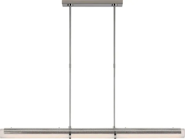 Visual Comfort - Precision Large Linear Chandelier - Silver