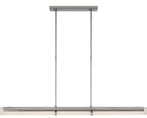 Visual Comfort - Precision Large Linear Chandelier - Silver