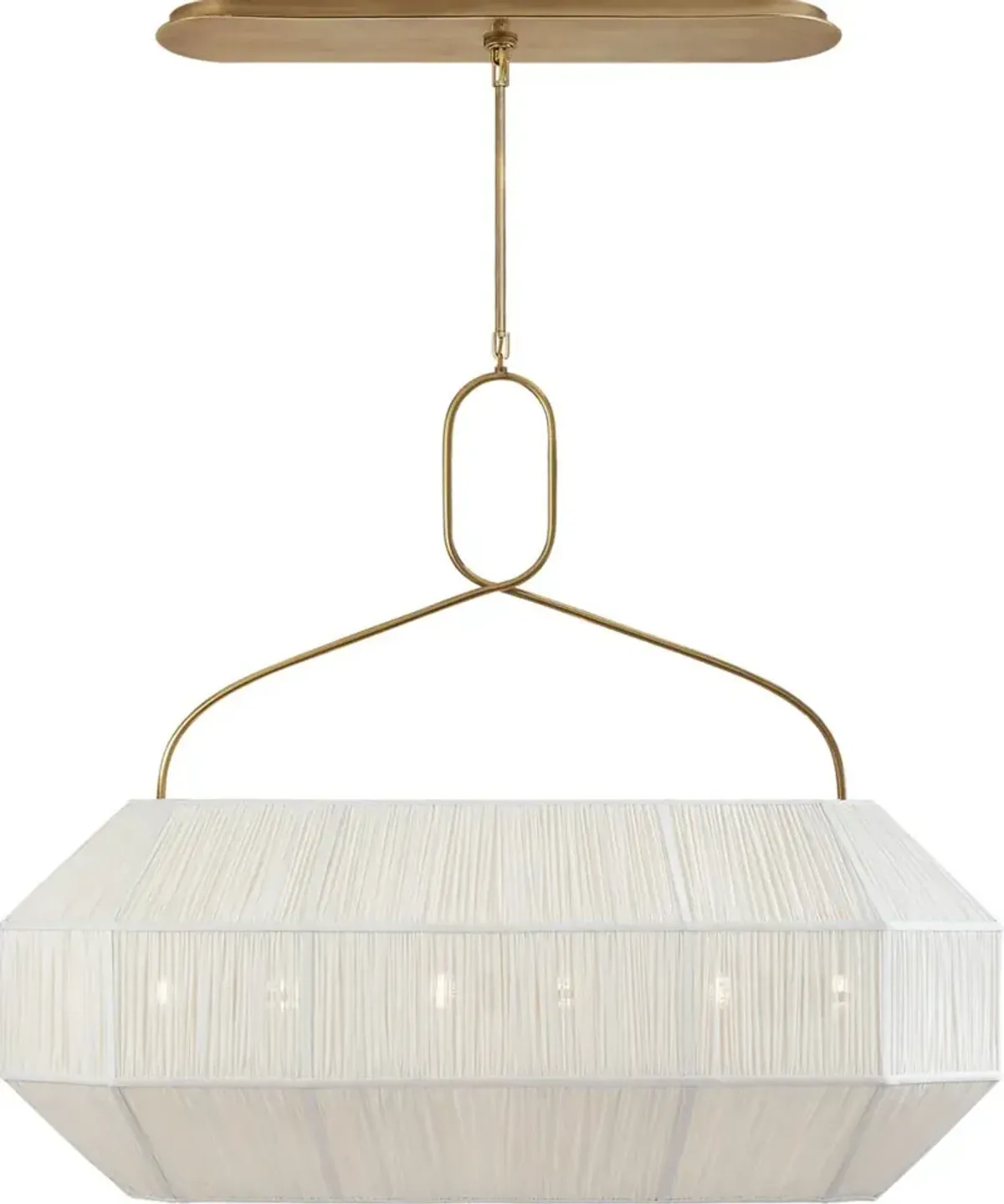 Visual Comfort - Forza Medium Gathered Linear Lantern - Gold