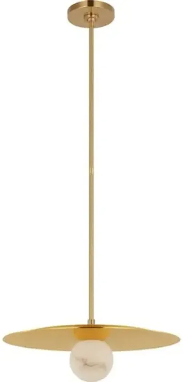 Visual Comfort - Pertica Disc Pendant - Clear