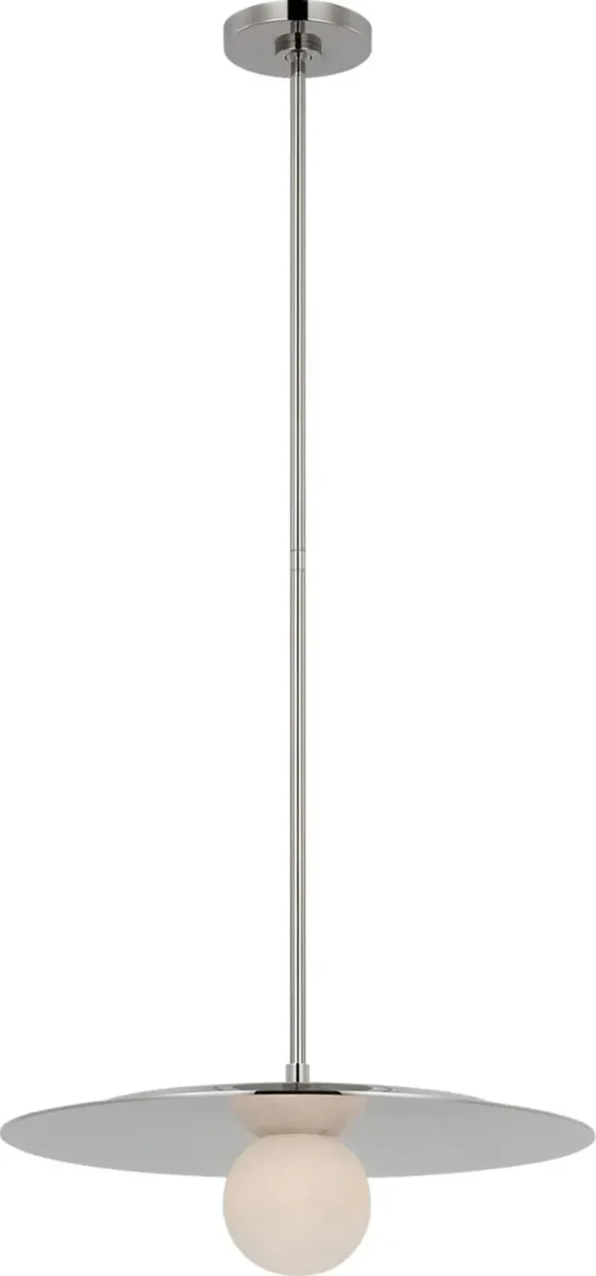 Visual Comfort - Pertica Disc Pendant - Silver