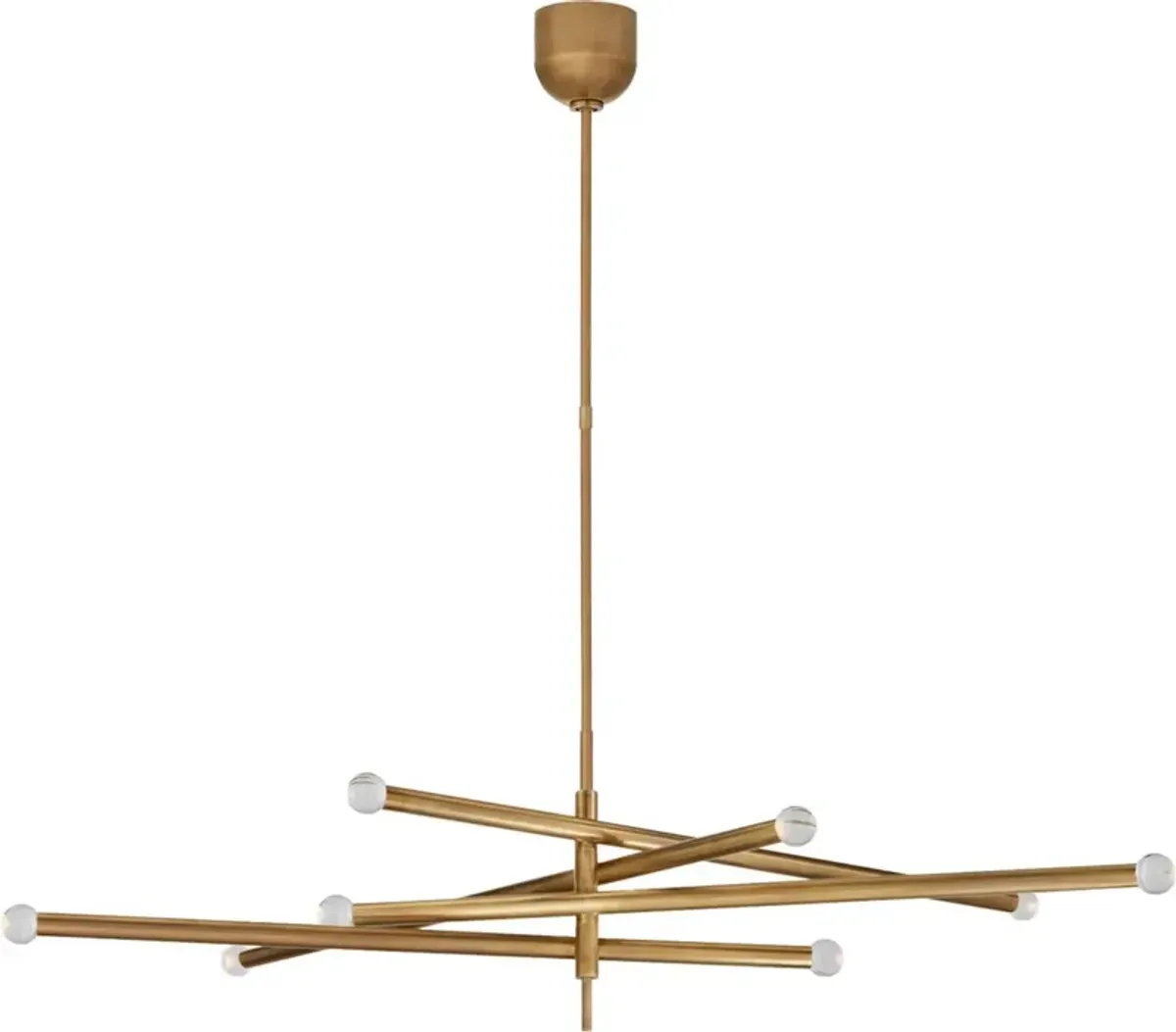 Visual Comfort - Rousseau Grande 8-Light Orb Articulating Chandelier - Gold