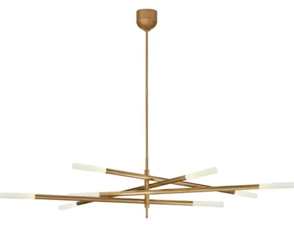 Visual Comfort - Rousseau Grande 8-Light Articulating Chandelier - Gold