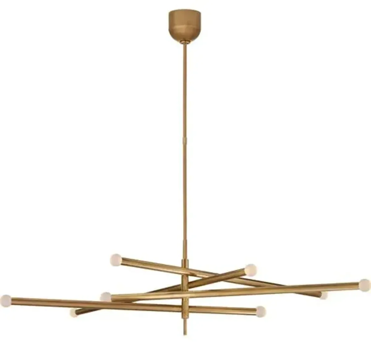 Visual Comfort - Rousseau Grande 8-Light Orb Articulating Chandelier - Gold