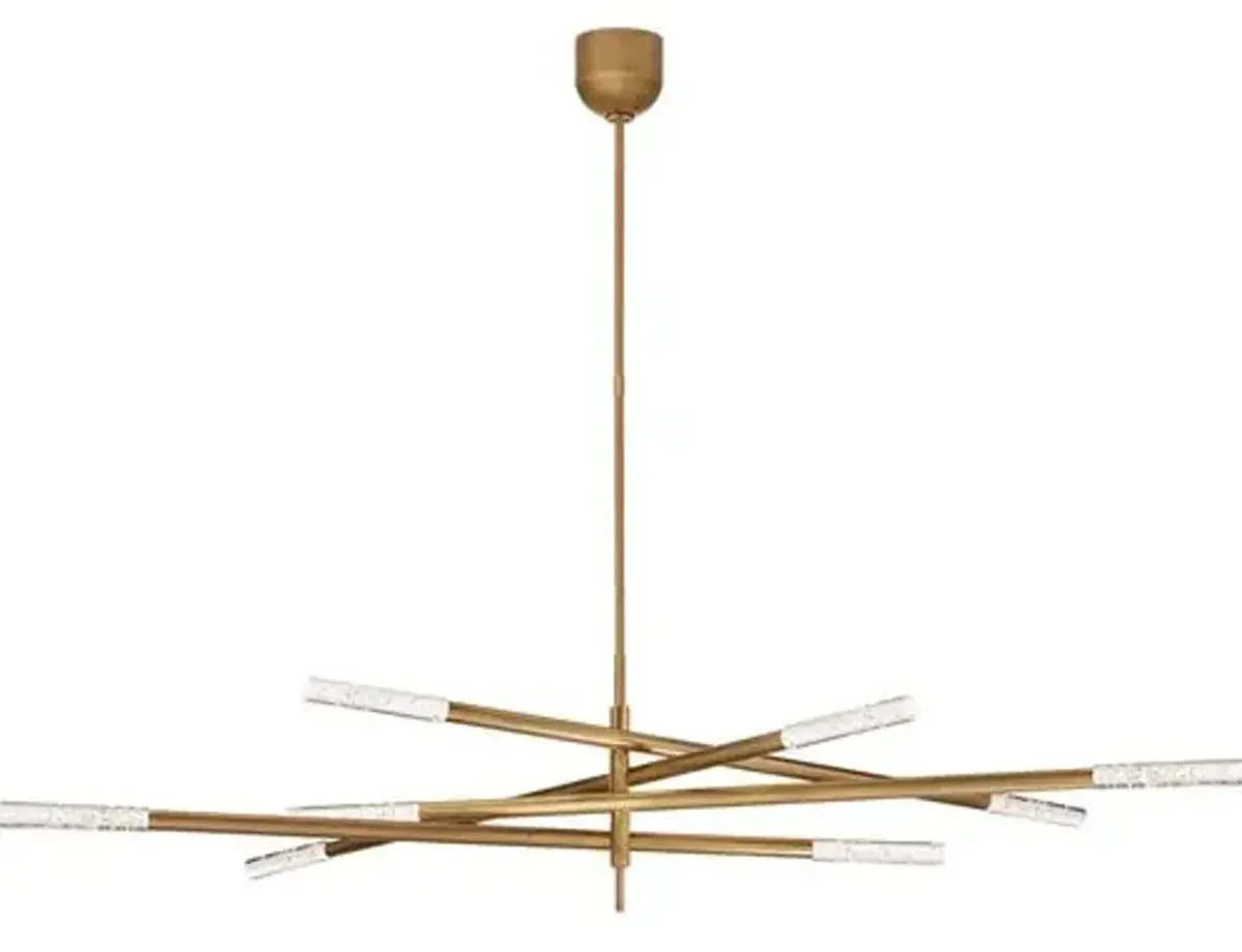 Visual Comfort - Rousseau Grande 8-Light Articulating Chandelier - Gold