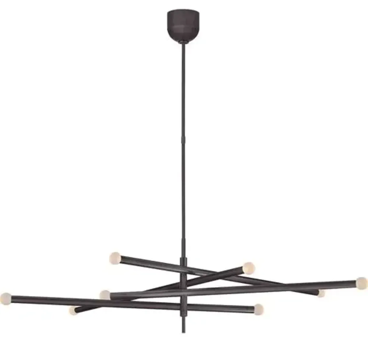 Visual Comfort - Rousseau Grande 8-Light Orb Articulating Chandelier - Brown