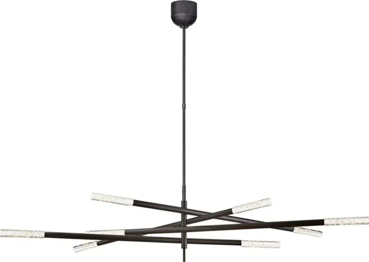 Visual Comfort - Rousseau Grande 8-Light Articulating Chandelier - Black