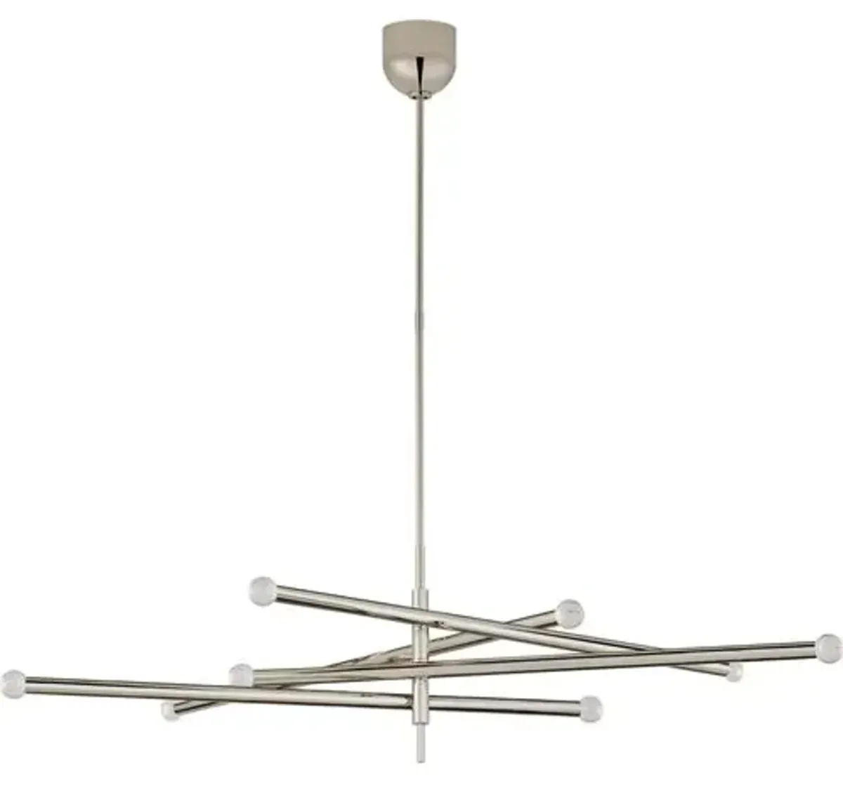 Visual Comfort - Rousseau Grande 8-Light Orb Articulating Chandelier - Silver